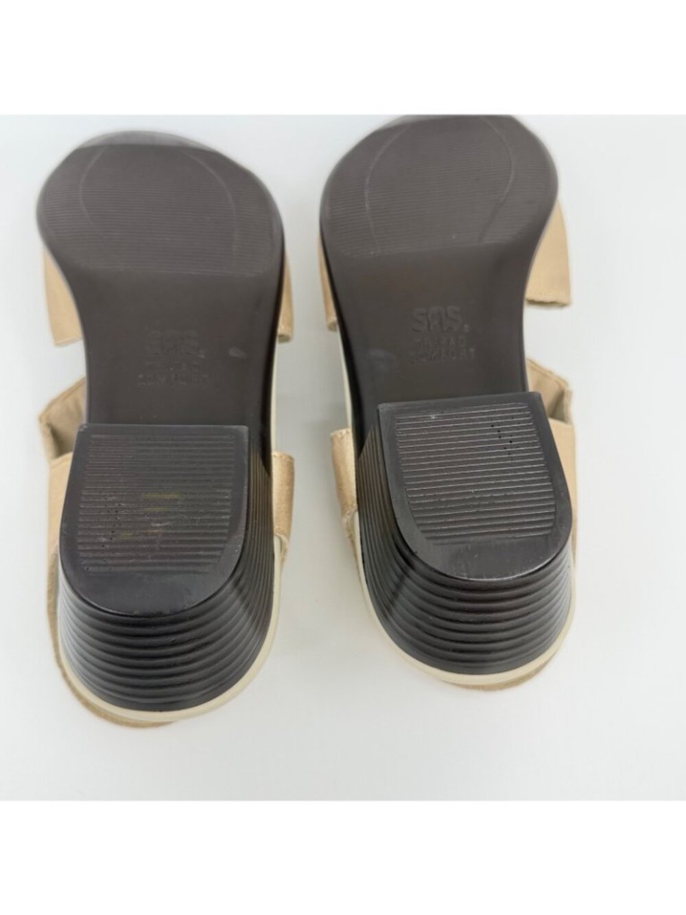 SAS Suntimer Sandals Women’s 6.5W Lusso Leather Orthotic Tripad Comfort Shoes - Picture 10 of 13